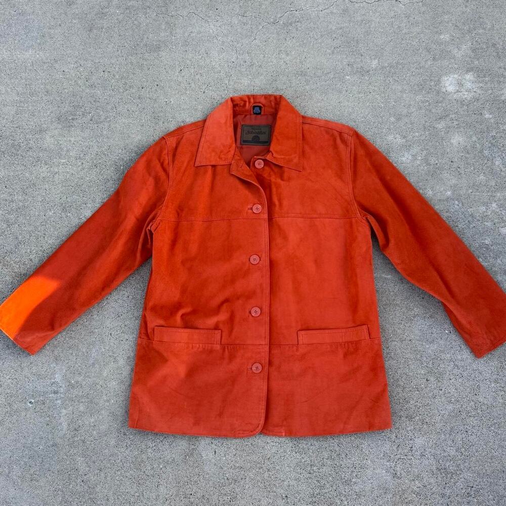 Vintage st johns bay orange SUEDE JACKET
